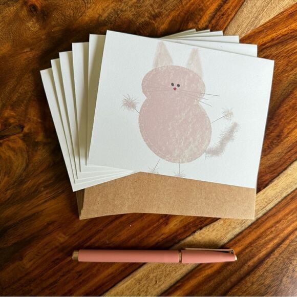 NWT Greeting Cards Thank You Notes for Cat Lovers 6 w/Envelopes Custom B… - Picture 1 of 3